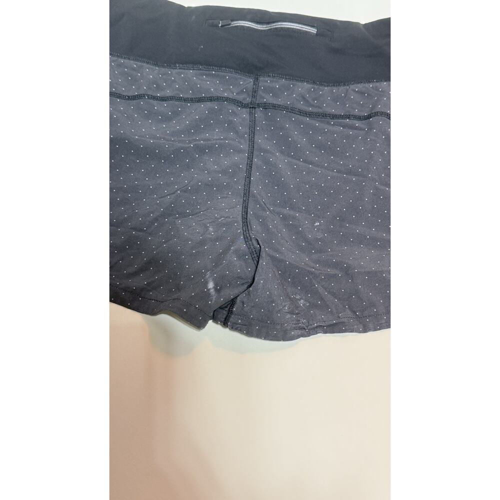 Vuori Women’s Running Athletic Shorts XL Black Dot High Waist Lined Lightweight - Picture 3 of 5